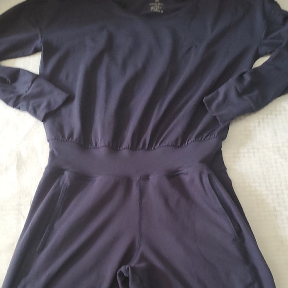 Sweaty Betty Blue Jumpsuit Track Pants with Relaxed Fit Sz XS - Picture 8 of 10